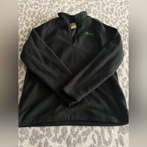 mens fleece half zip pull over